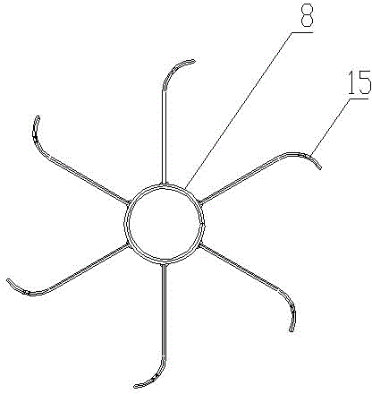 Hollow fiber ultrafiltration membrane module casting device, and casting method thereof