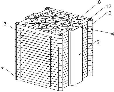 Lithium-ion flexible packaged battery pack structure