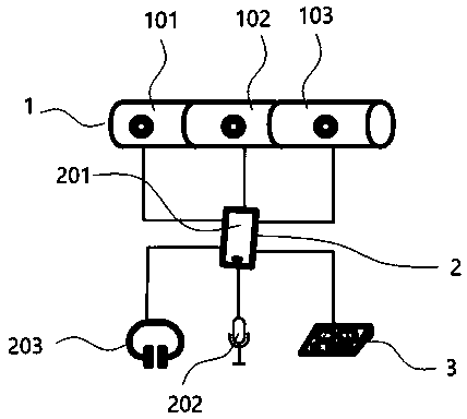 Network teaching terminal auxiliary equipment and network teaching auxiliary system