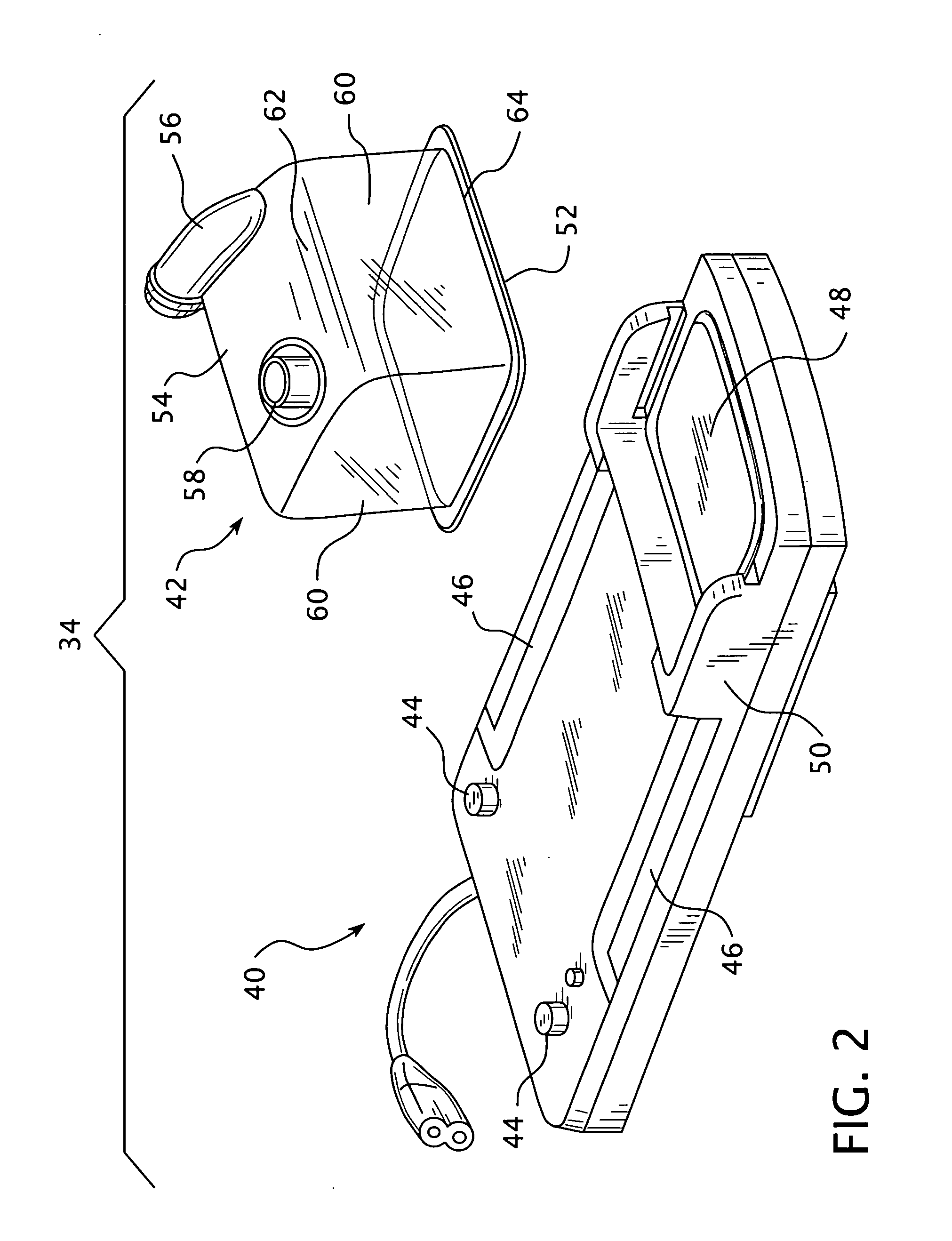 Molded water chamber base plate for use in a humidifier and ventilator assembly