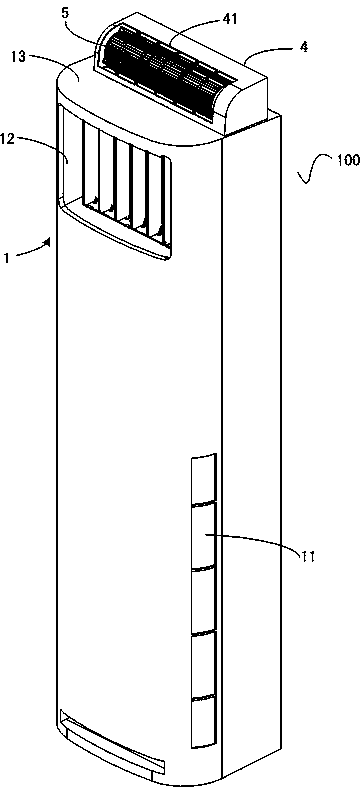 Vertical air conditioner indoor unit with drainage structure