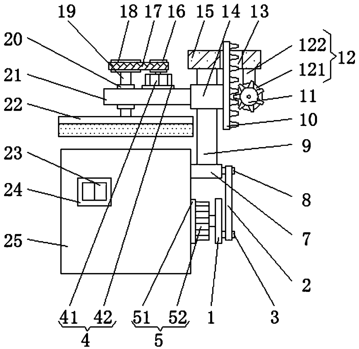 Snow removal device for electric equipment