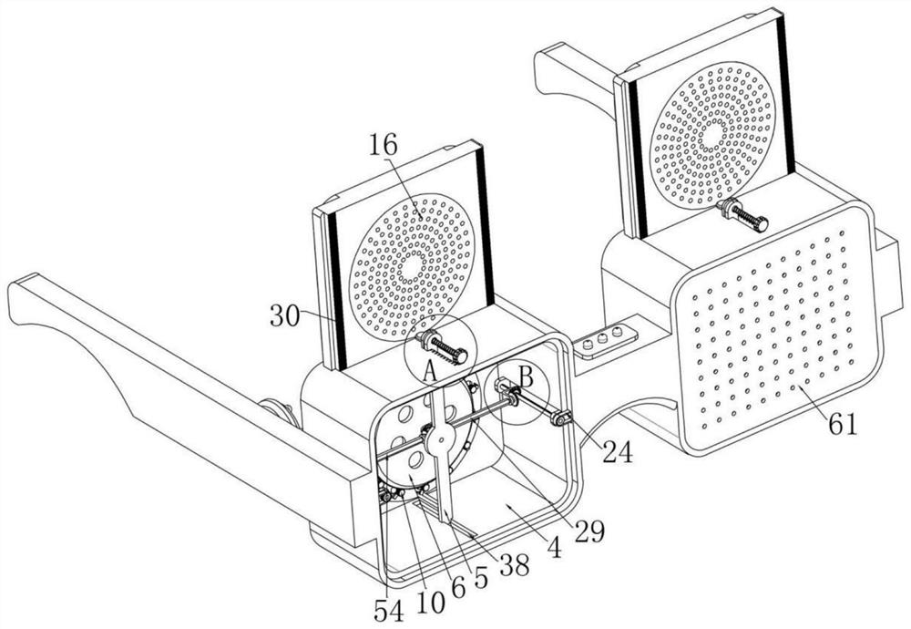 Eye fatigue relieving device for ophthalmology department