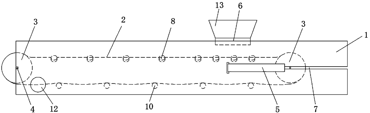 Closed conveying pipe