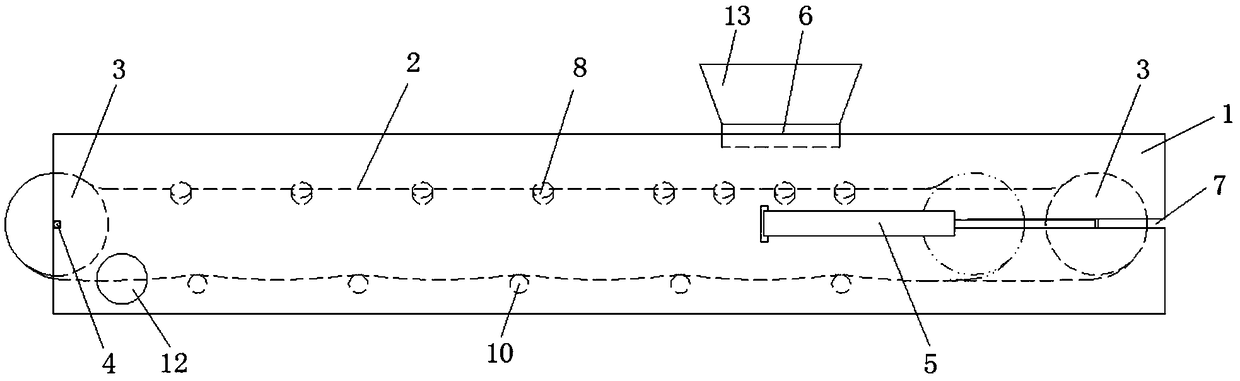 Closed conveying pipe