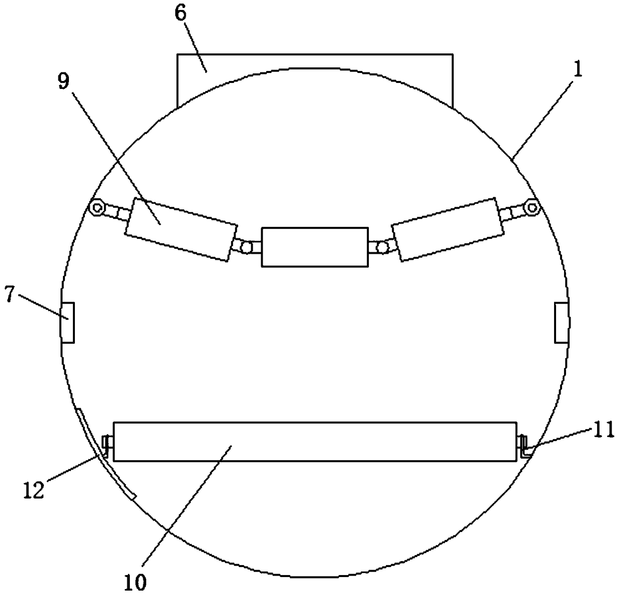 Closed conveying pipe