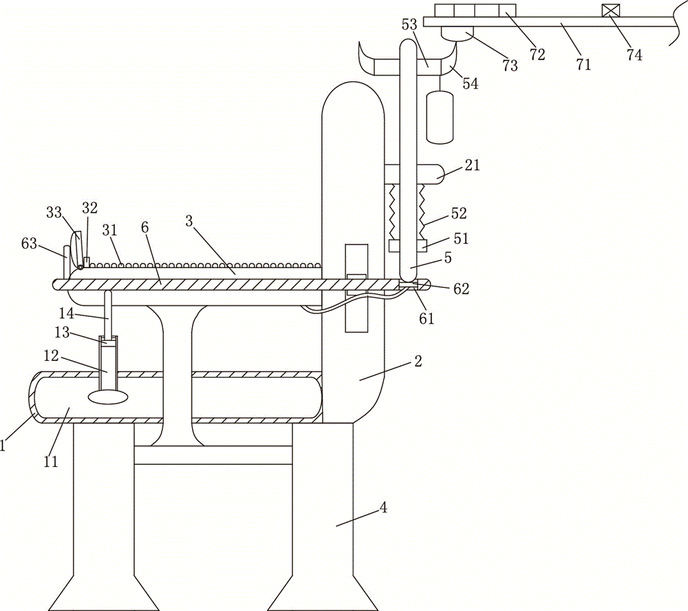 Medical infusion chair capable of conducting heating automatically