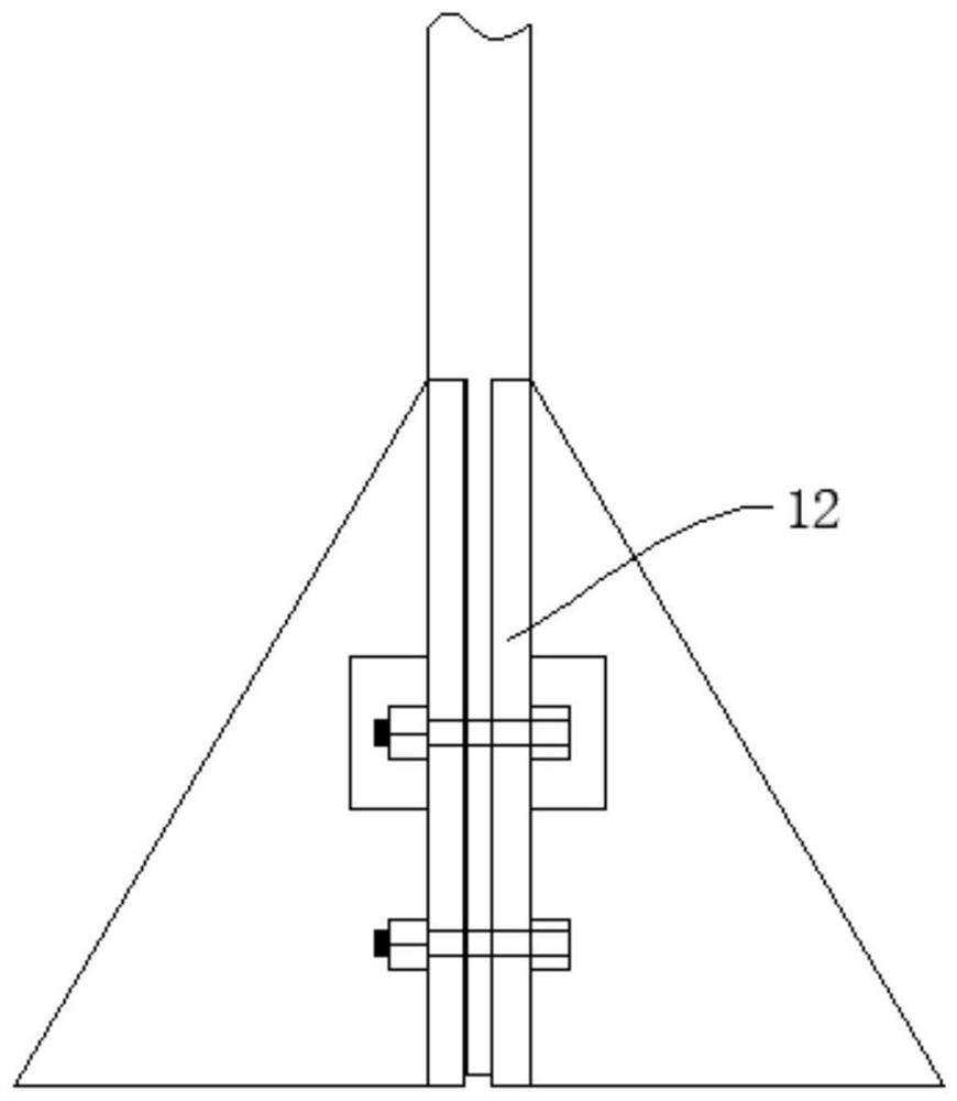 A grinding device for supporting a welding roller frame