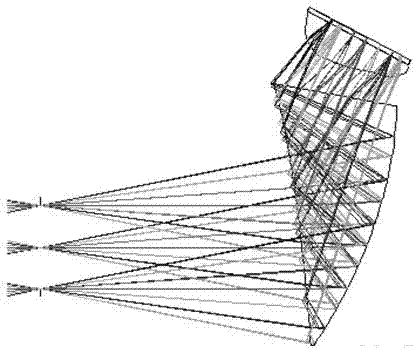 Two-piece free-form surface head mounted display optical system