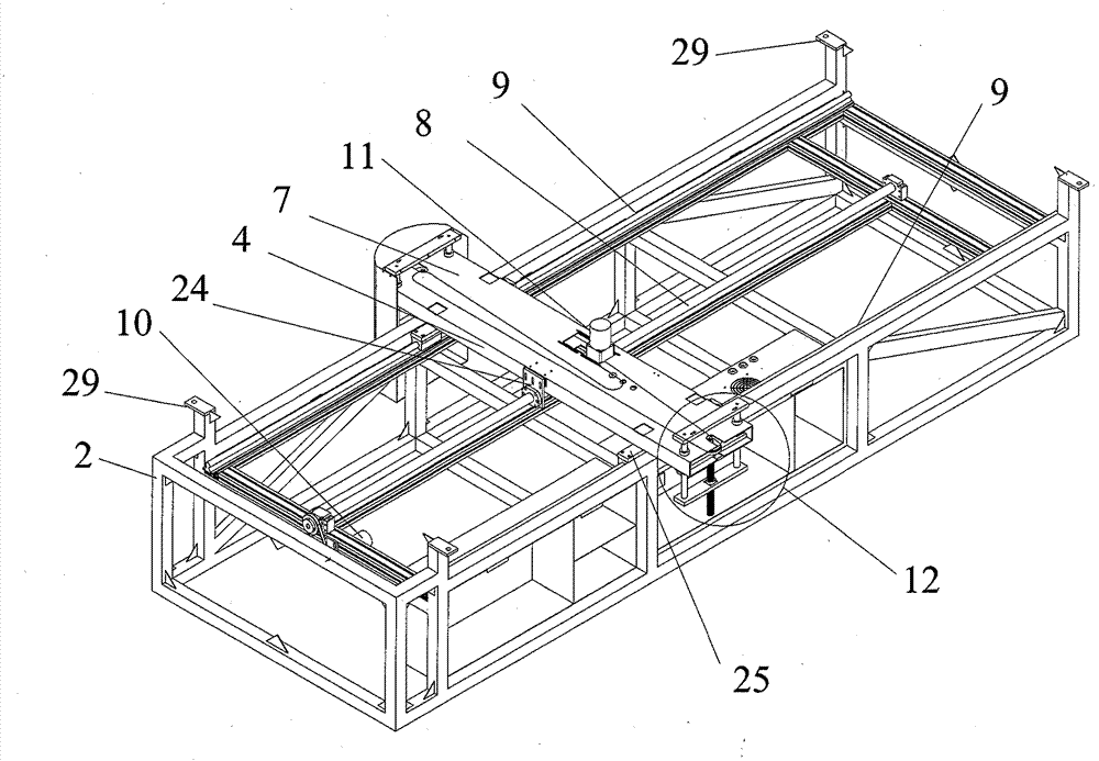 Large-size platform type digital colored printer