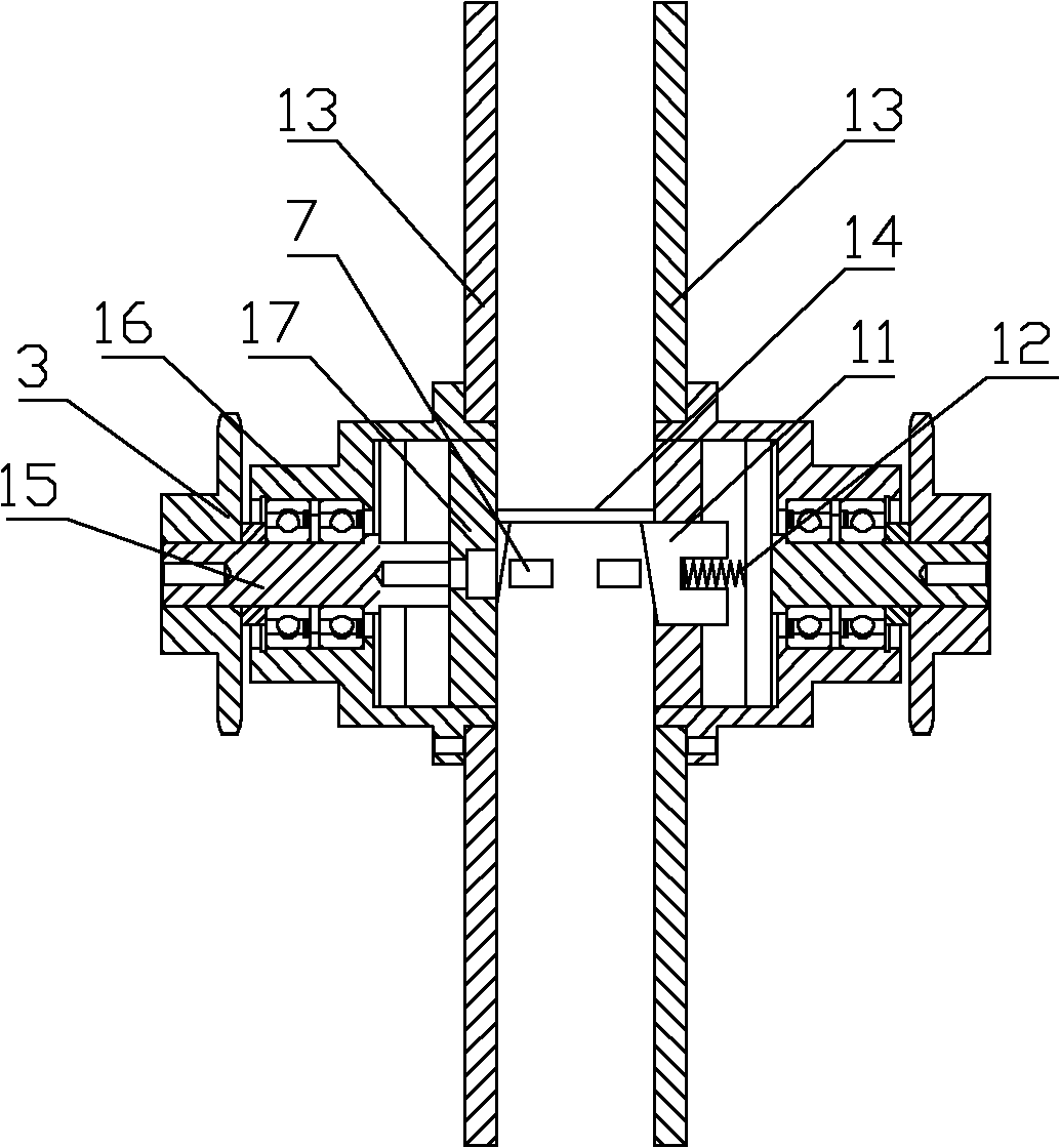 Automatic stacking mechanism of flaker