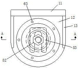 A tool for machining the blade hole of the impeller body of the axial flow pump