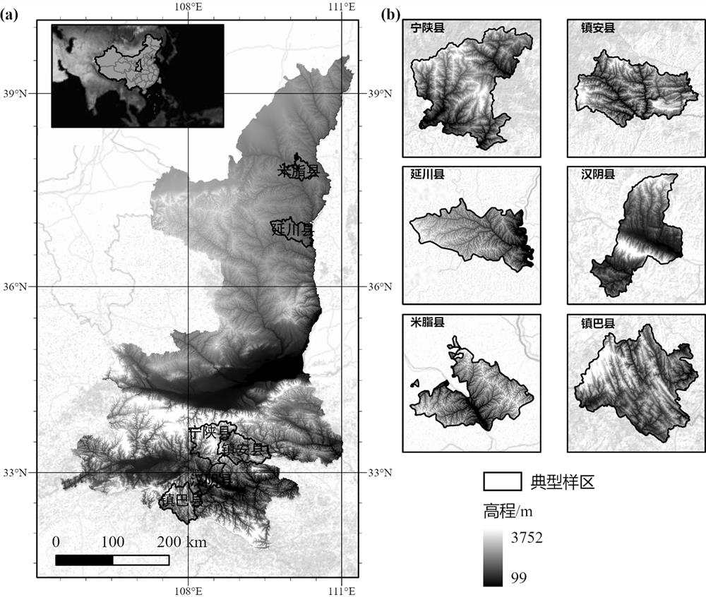 Ridge line extraction method combining morphological characteristics and runoff simulation