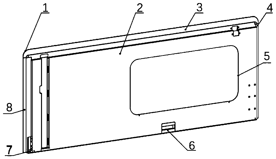 Urban rail door sheet