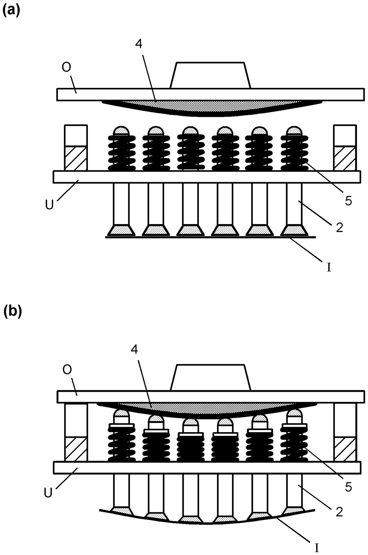 Device and method for picking up, deforming and depositing a thin glass pane