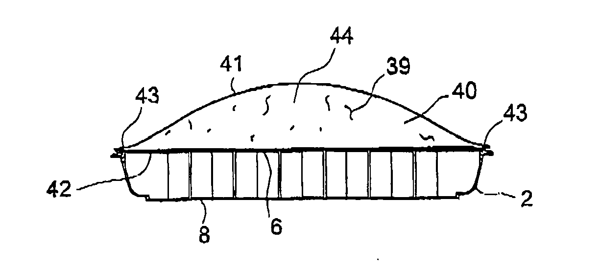 Form-retaining pad for preparing a beverage suitable for consumption