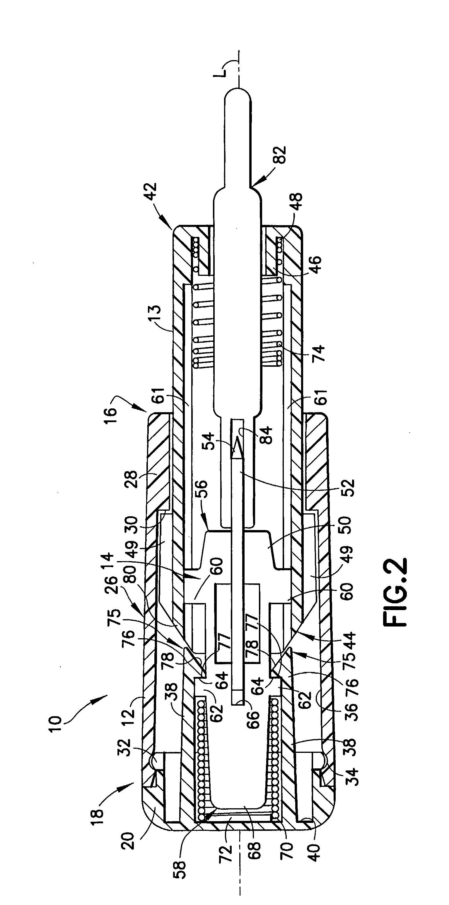 Cam-Actuated Medical Puncturing Device and Method