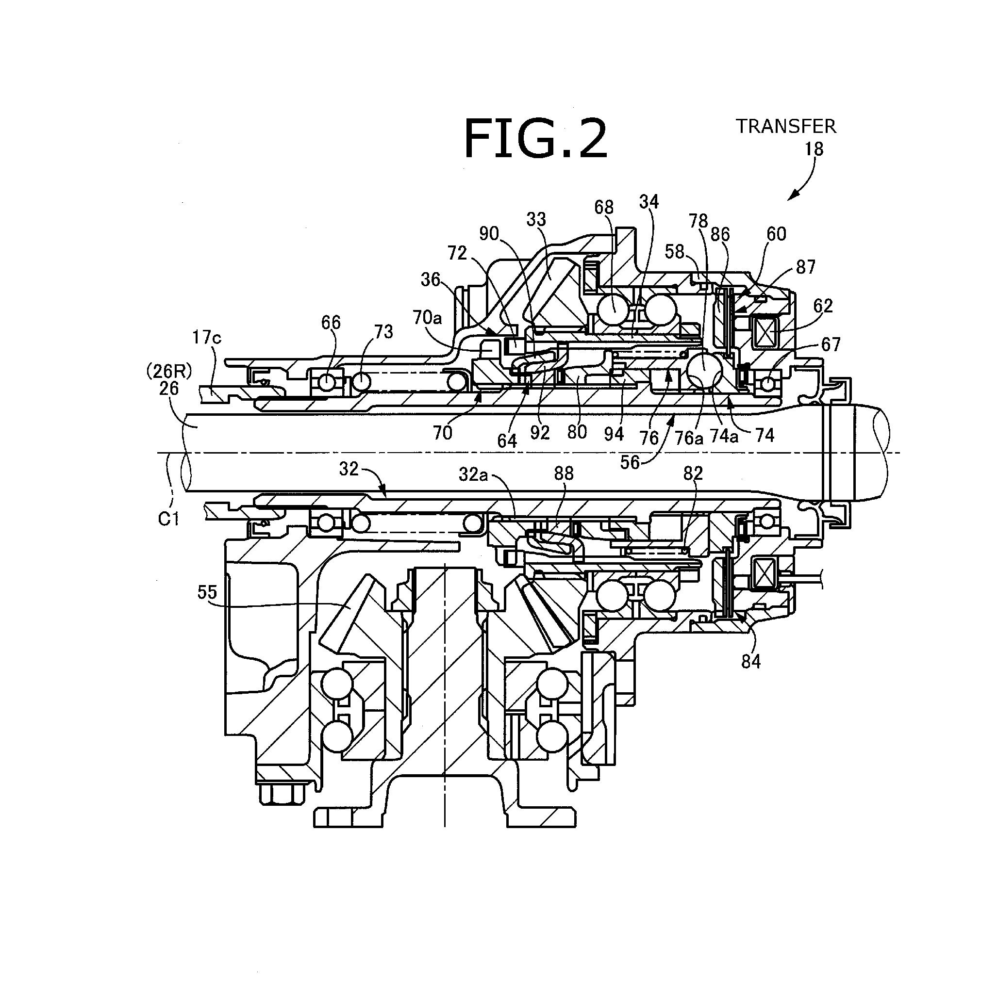 Vehicle four-wheel drive apparatus