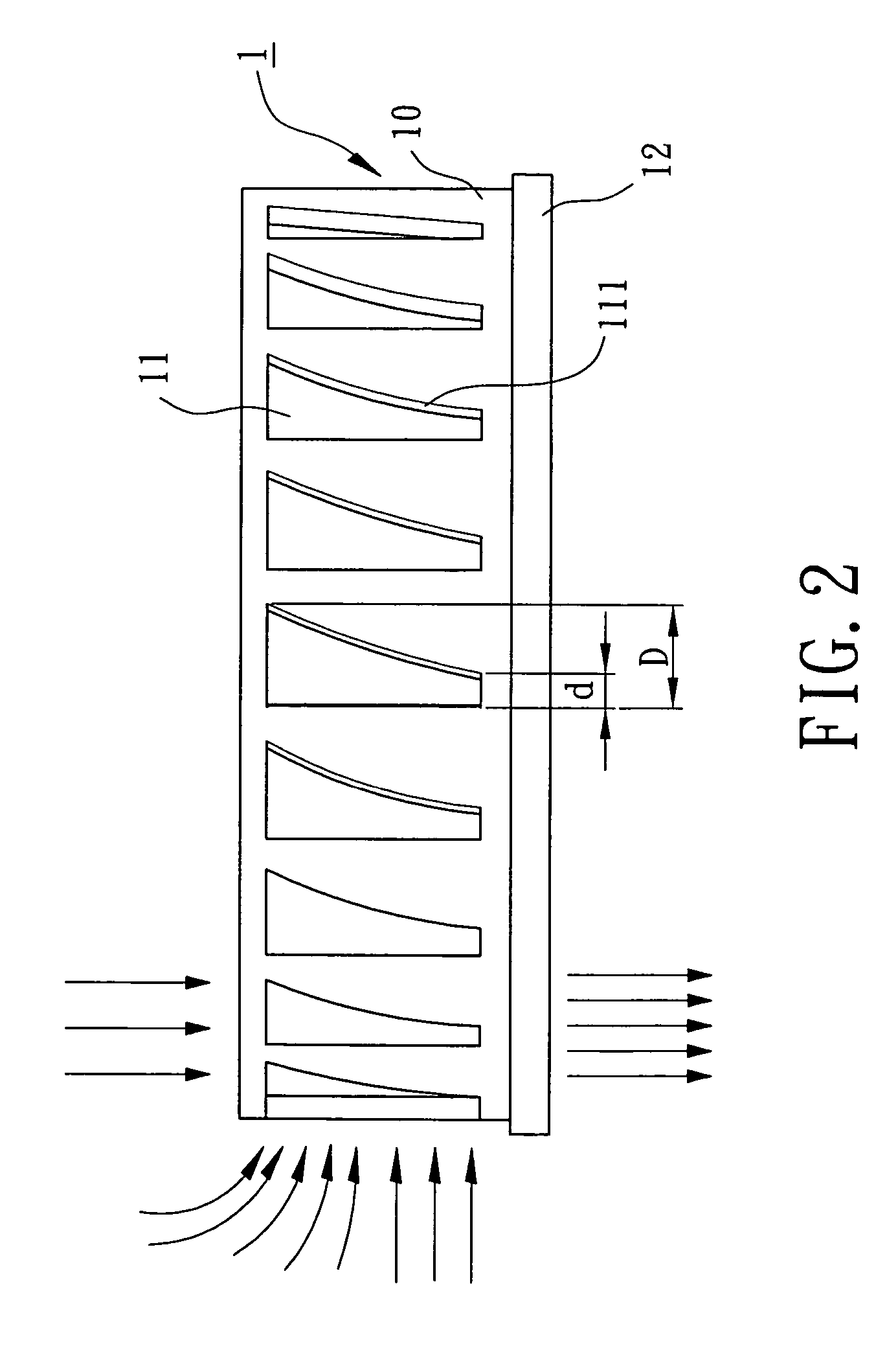 Housing for axial flow heat-dissipating fan