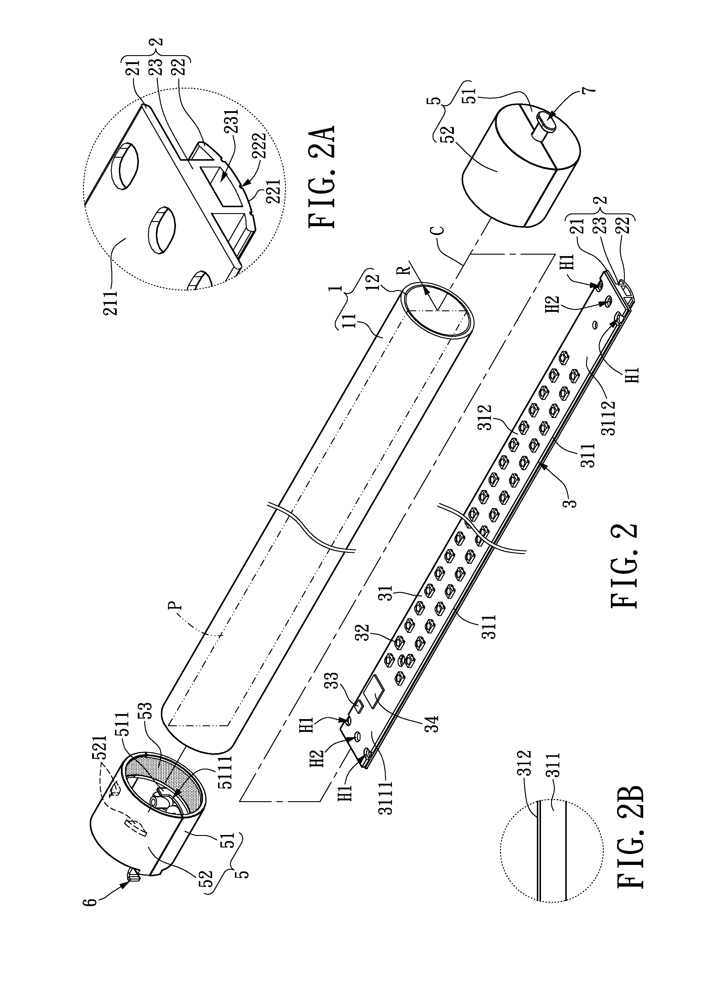 LED tube light