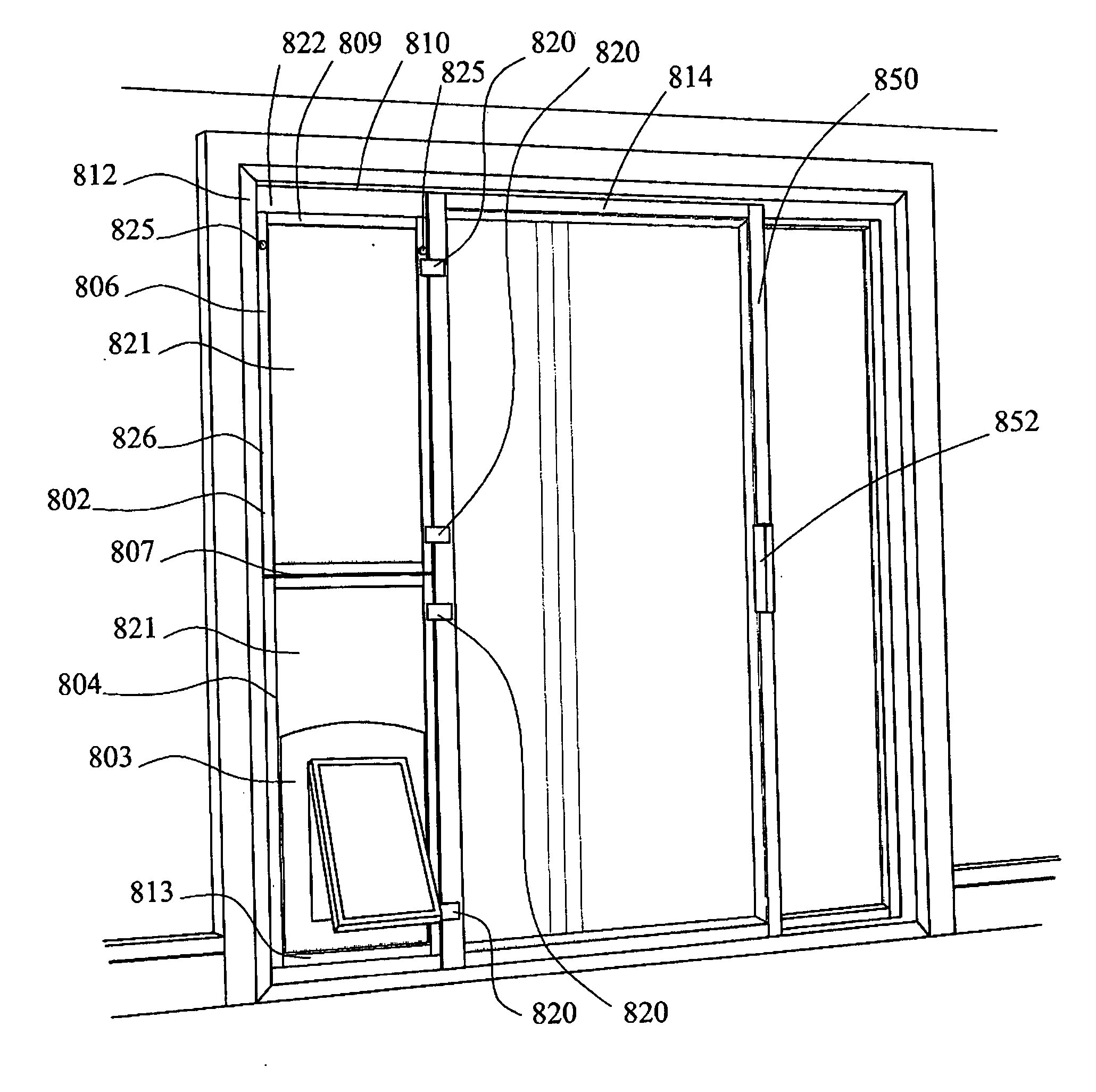 Panel pet door