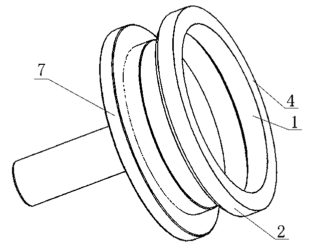 Tooling clamp for processing insulating collar turning and method for processing same