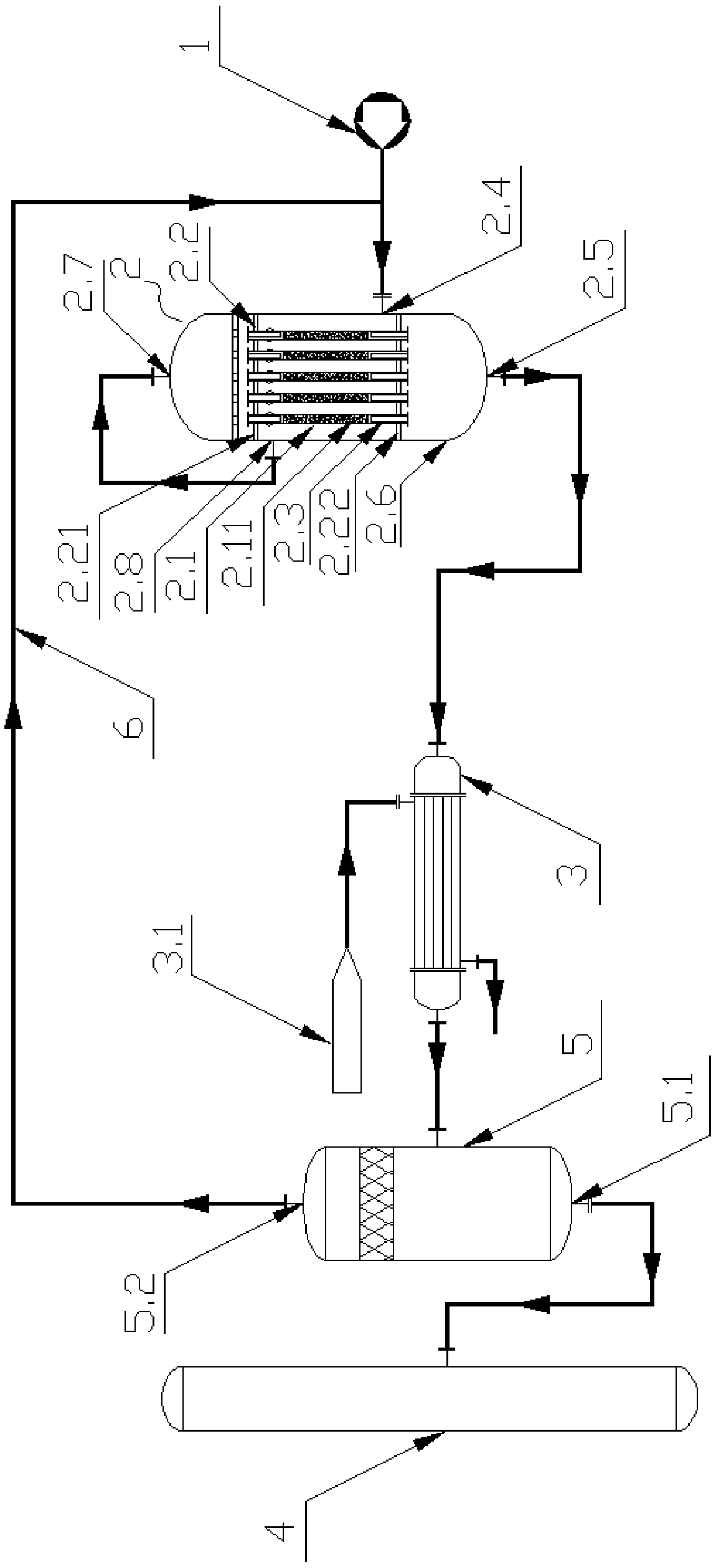 Hydrocarbon producing equipment and method based on methyl alcohol normal-temperature feeding reaction