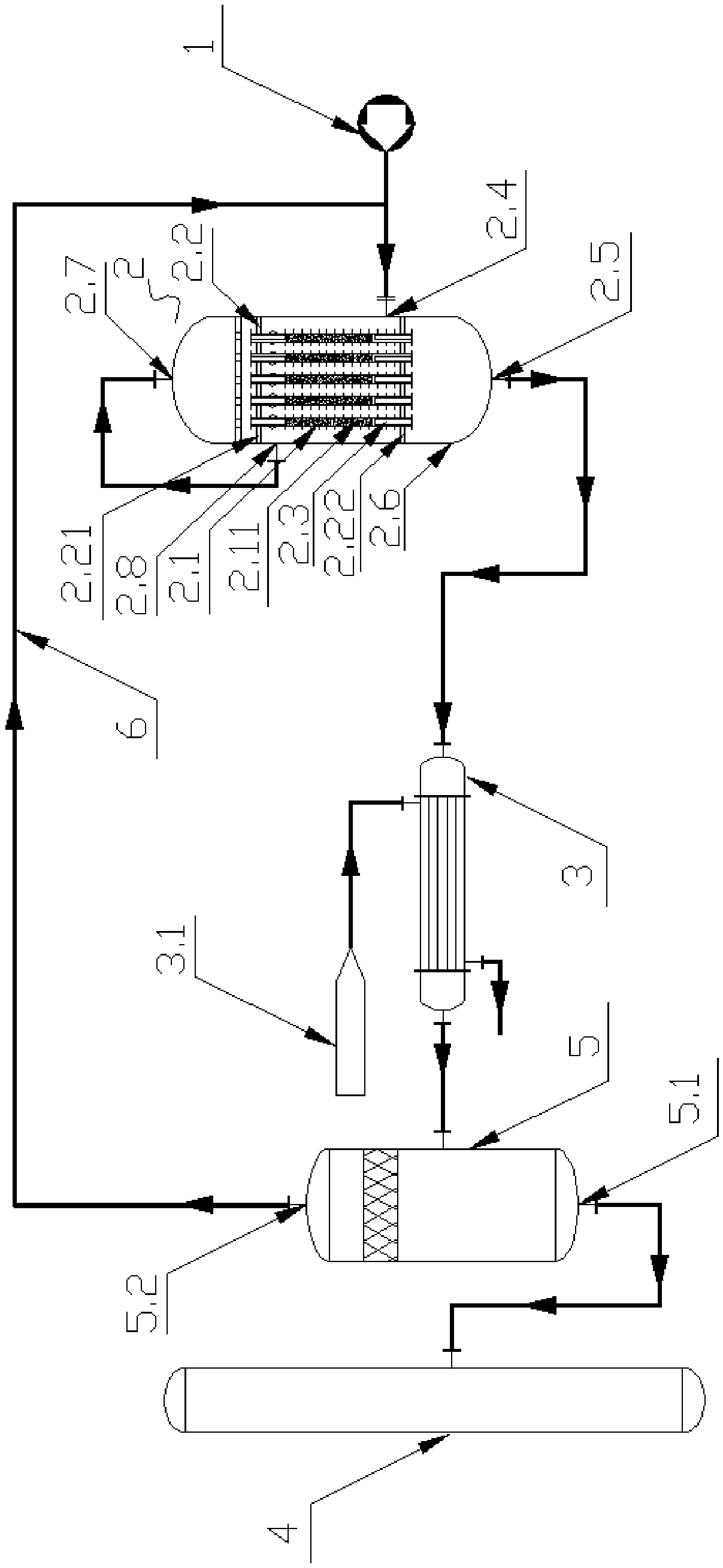 Hydrocarbon producing equipment and method based on methyl alcohol normal-temperature feeding reaction