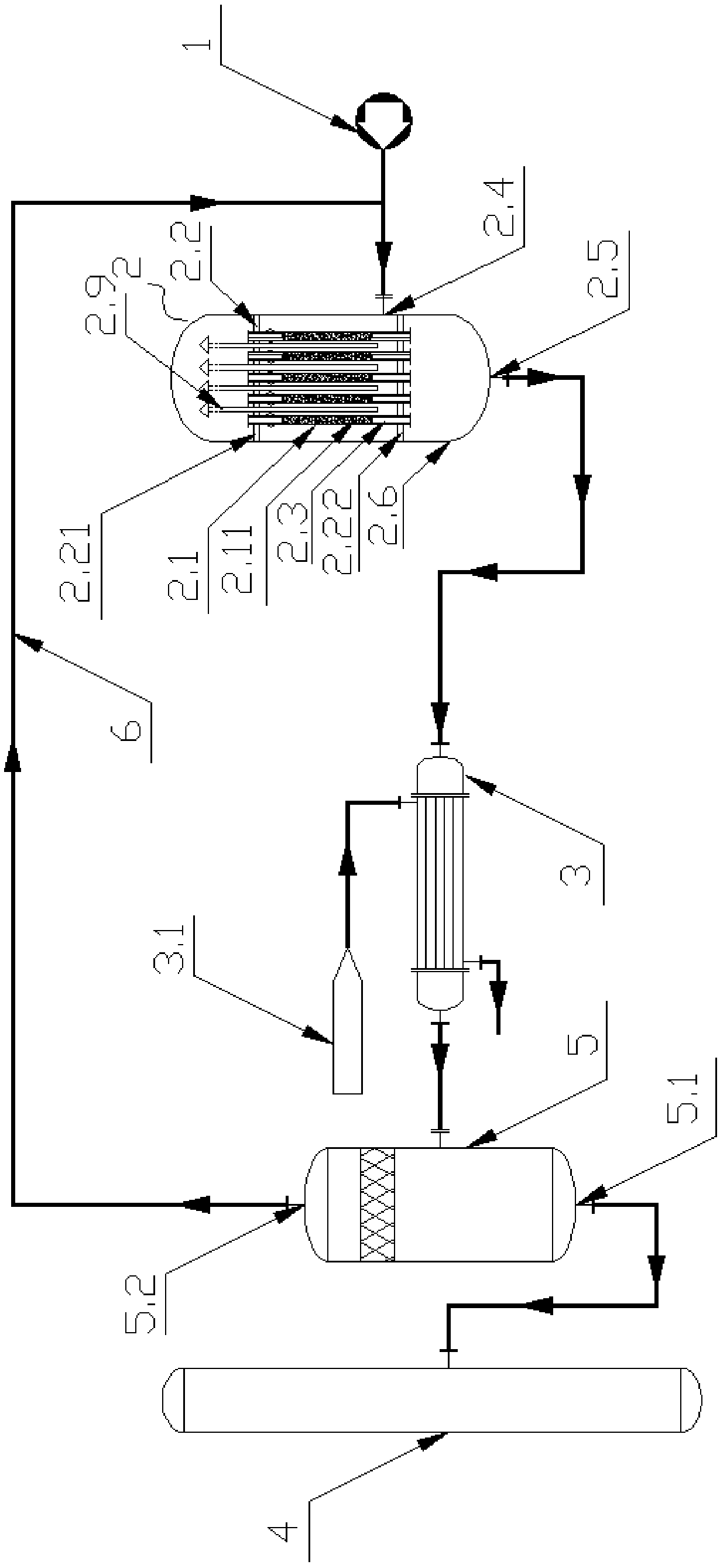 Hydrocarbon producing equipment and method based on methyl alcohol normal-temperature feeding reaction