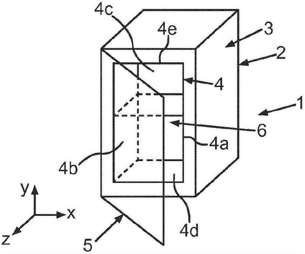 Support frame for an insulating body, with a seal on the inner wall and household refrigerating appliance