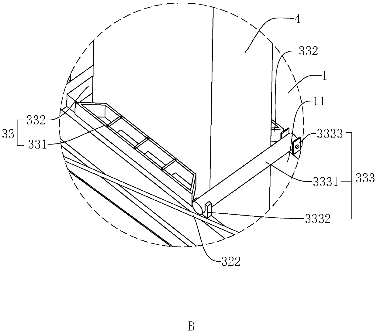 Piling device and method for construction of underwater reinforced concrete precast slab pile