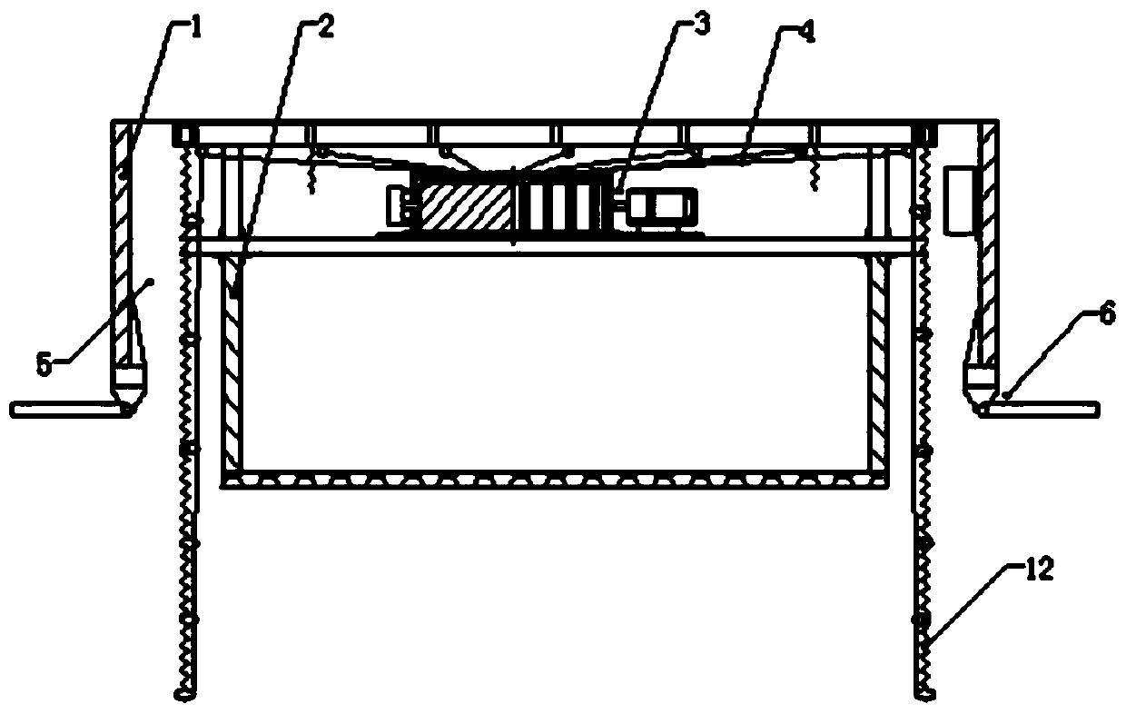 A fully automatic mosquito net with a central coiled rope