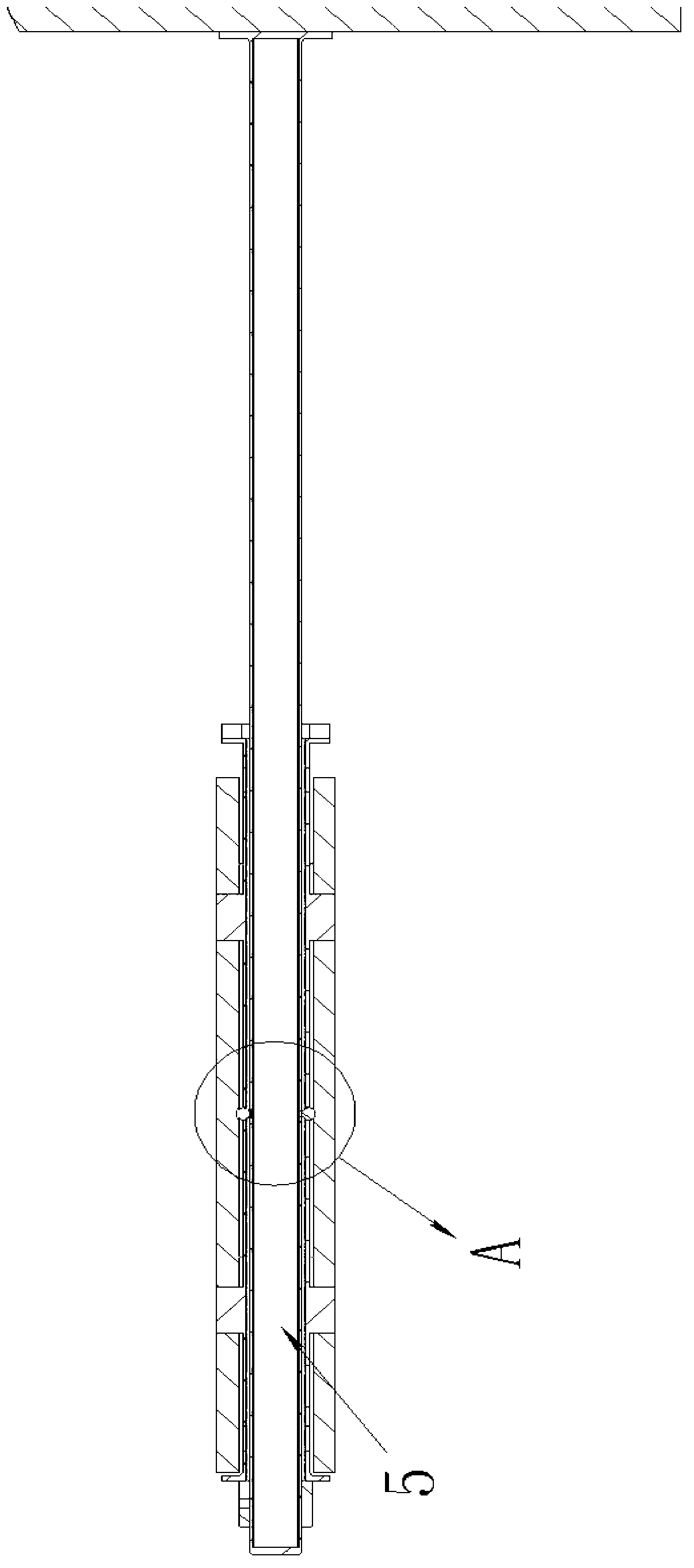 Caravan horizontal pushing mechanism