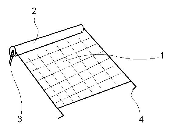 Solar car sunshade scroll