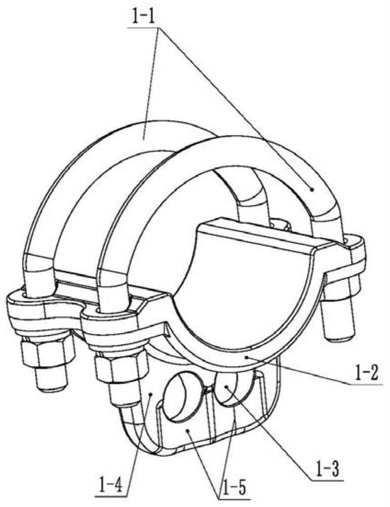 Double-contact-line integral suspension type sling assembly