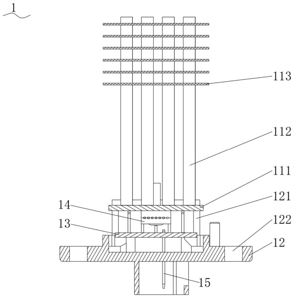 A heat dissipation device, a speed regulating module and an automobile air conditioner