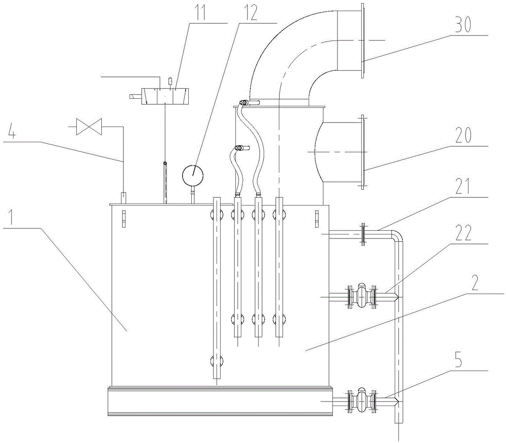 Novel water seal adjustment valve