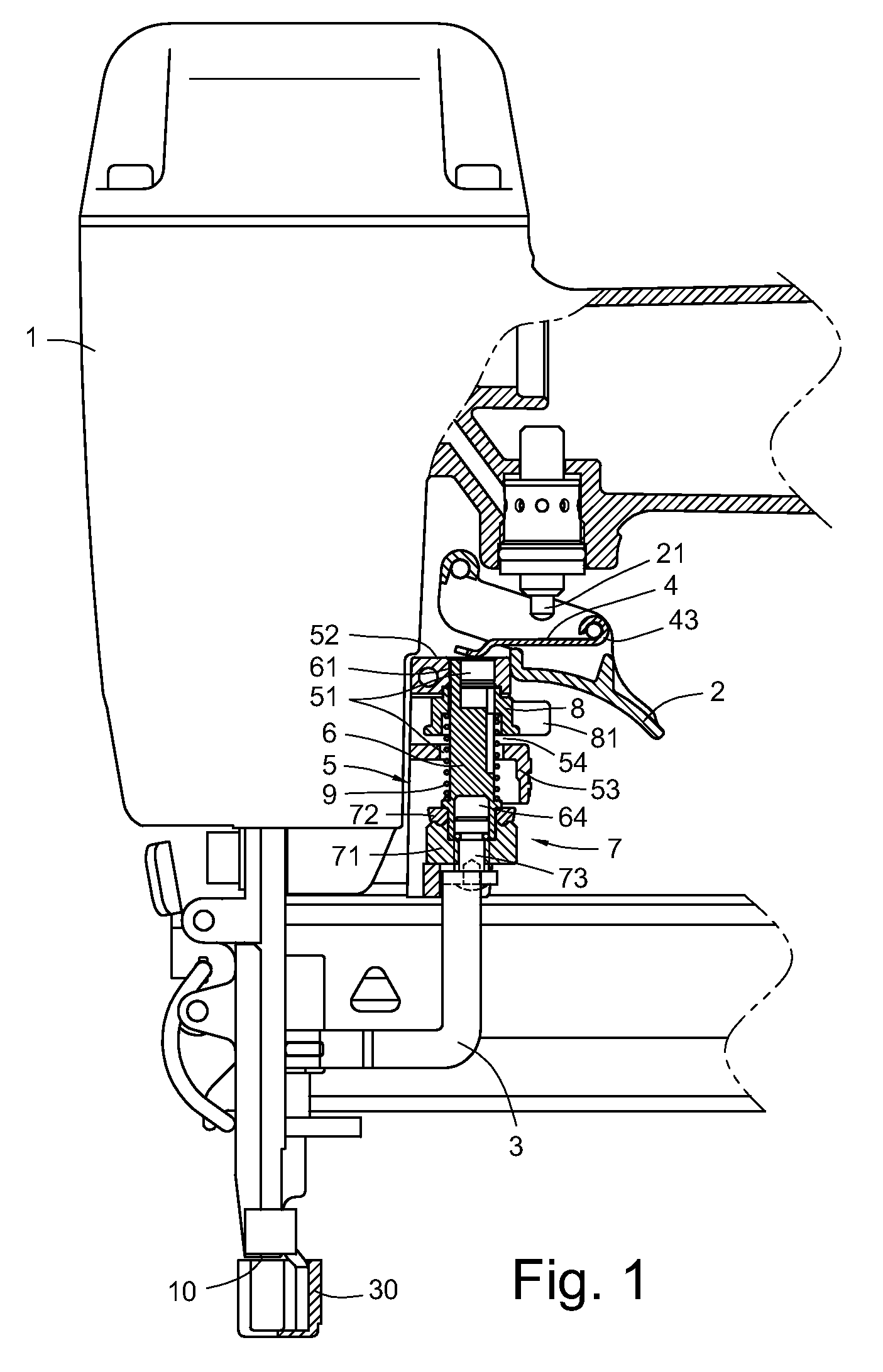 Nail gun switch mechanism for switching dual actuation modes