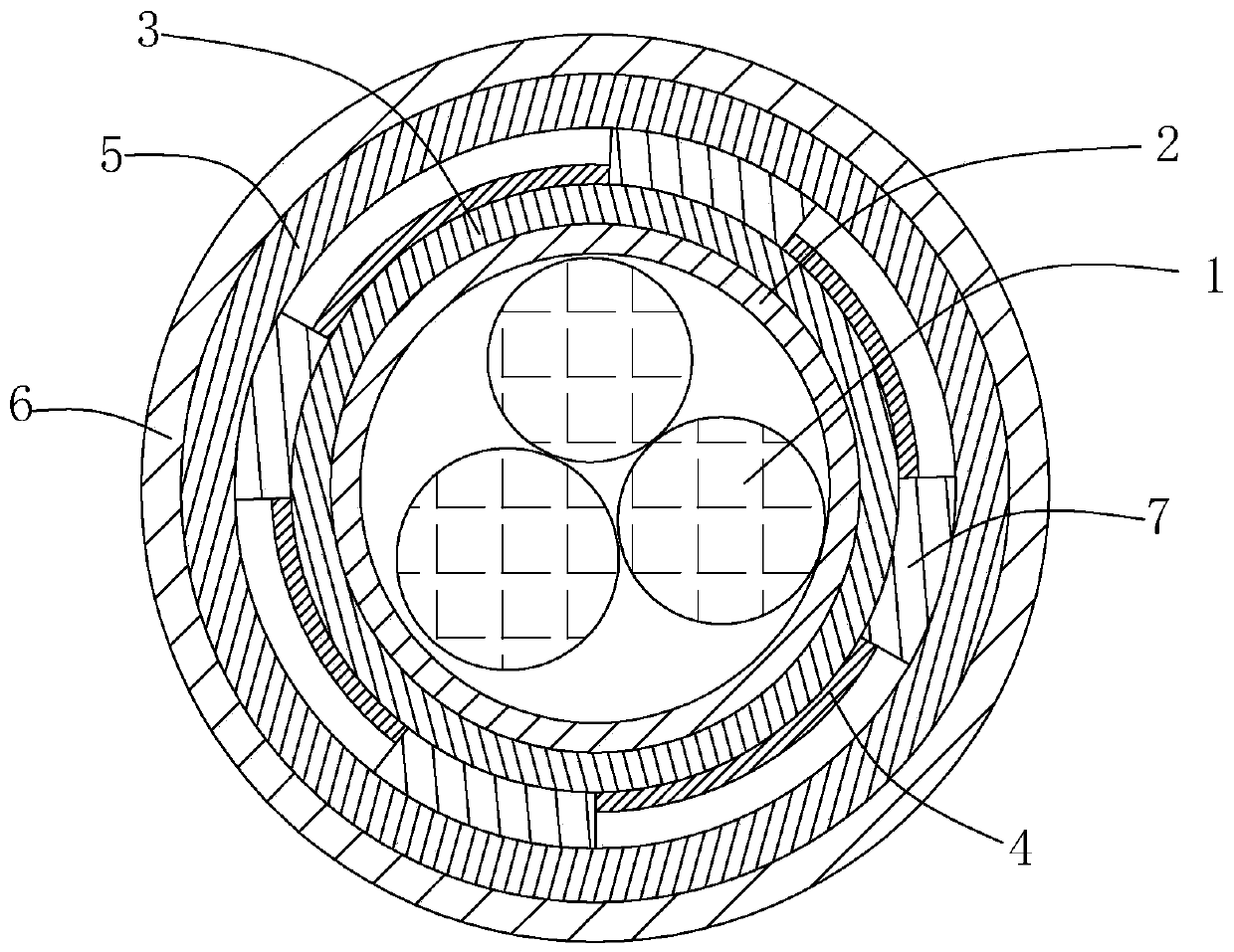 Cable with high protection performance and processing technology thereof