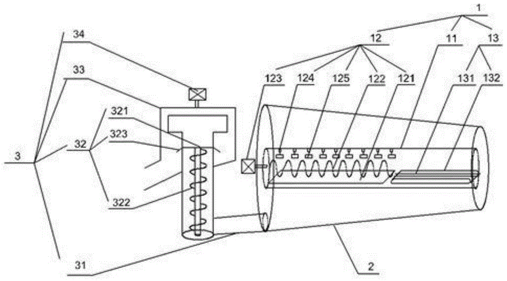 Corn threshing and impurity removal device