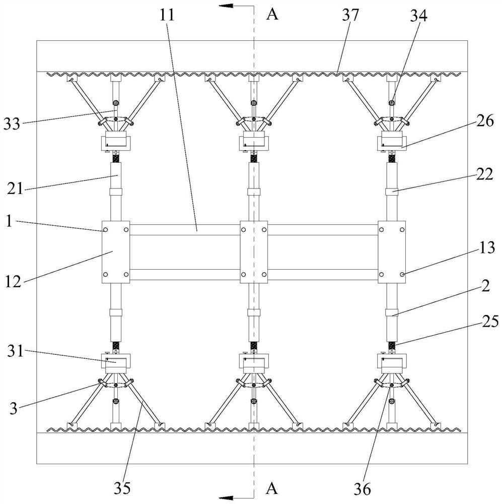 Auxiliary construction equipment for building deep foundation pit supporting