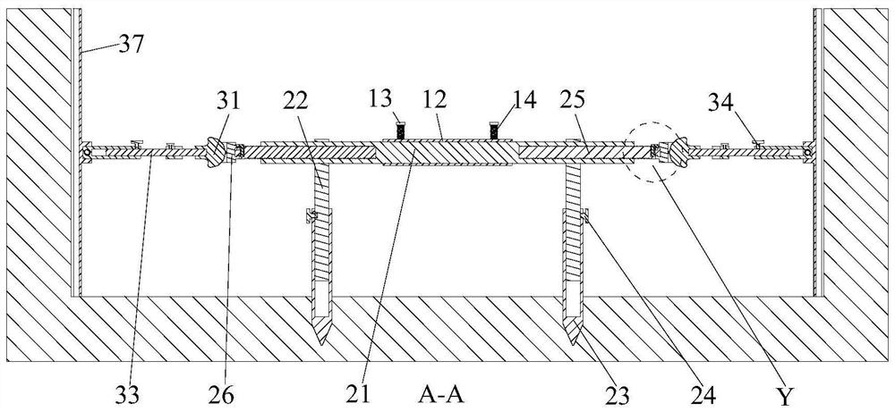 Auxiliary construction equipment for building deep foundation pit supporting