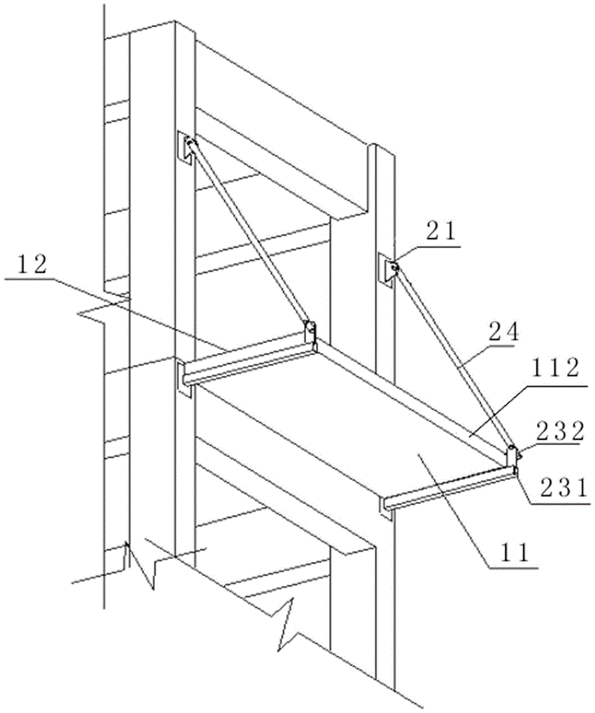 Assembly type prefabricated truss balcony and installation method therefor