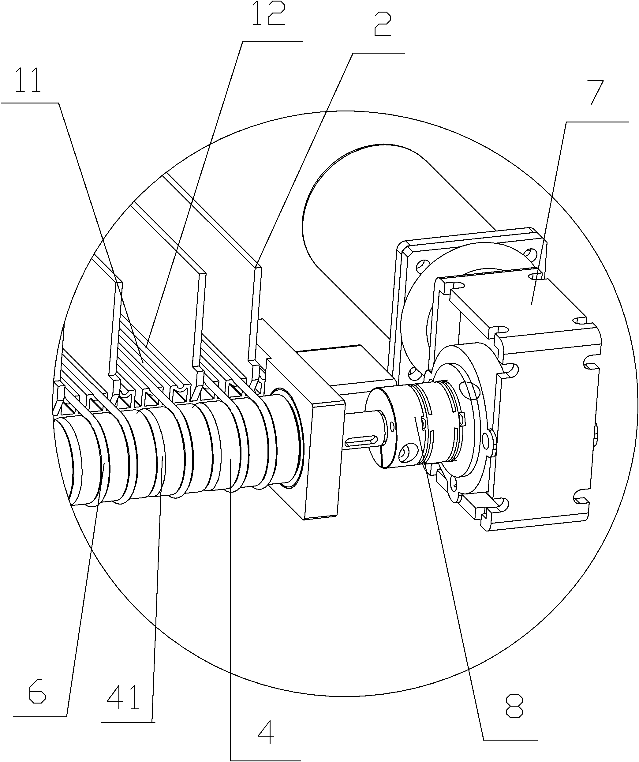 Medicine discharging mechanism of medicine storing device