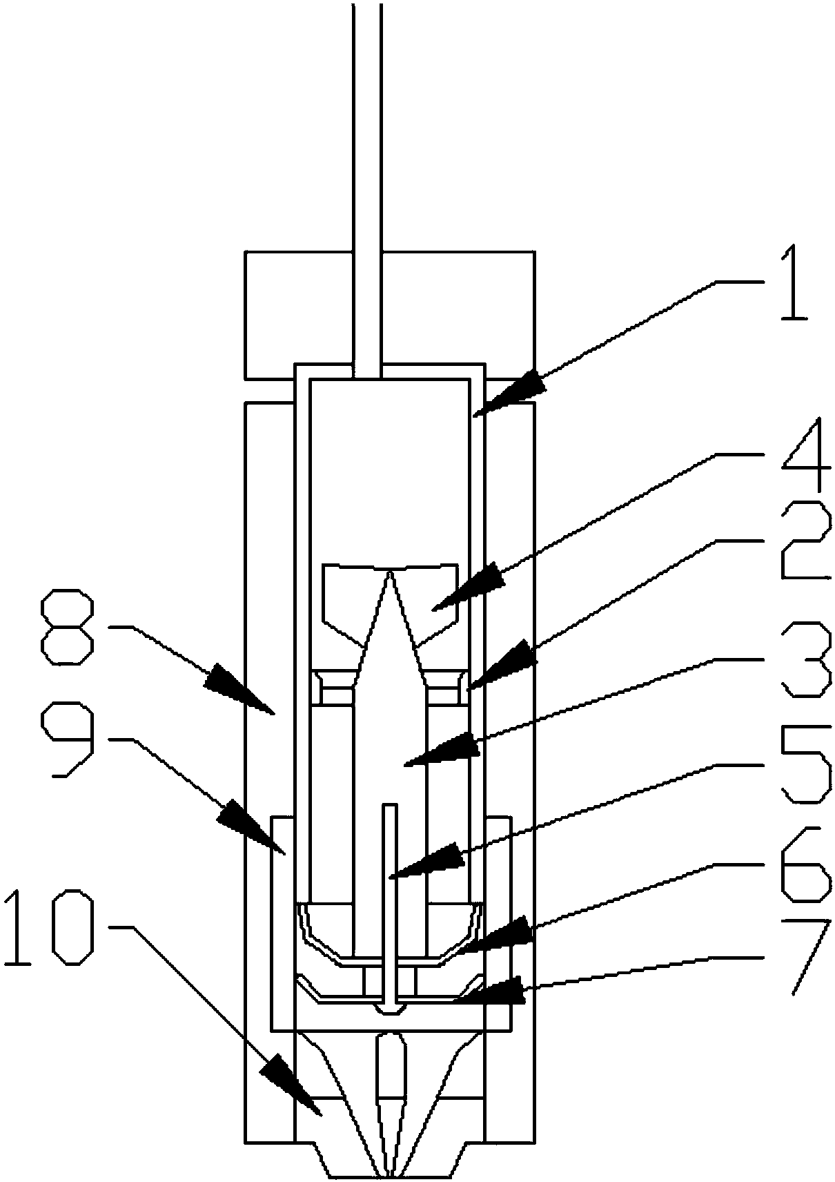 Preheating type 3D printing head changing mechanism