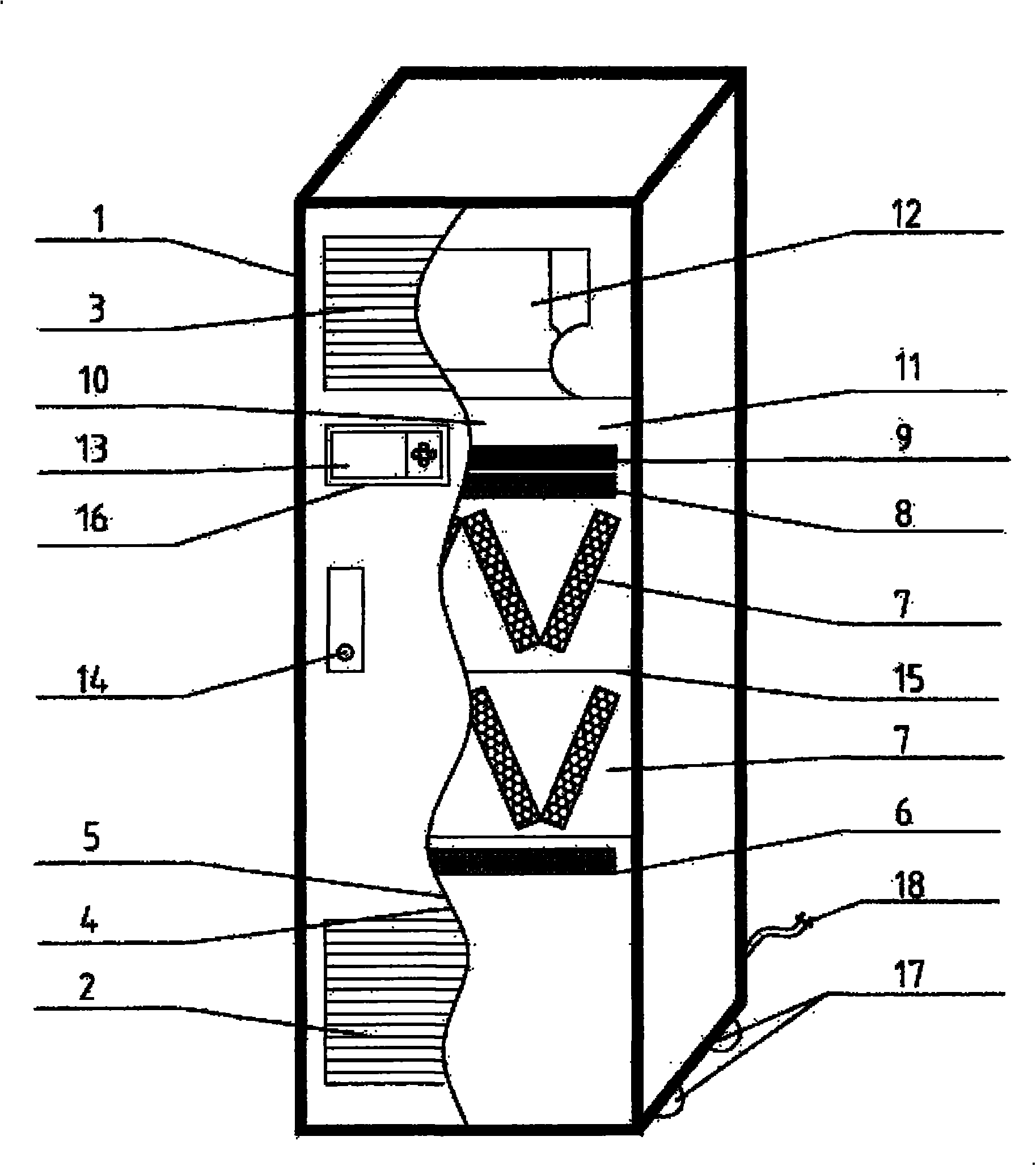 Air cleaning device