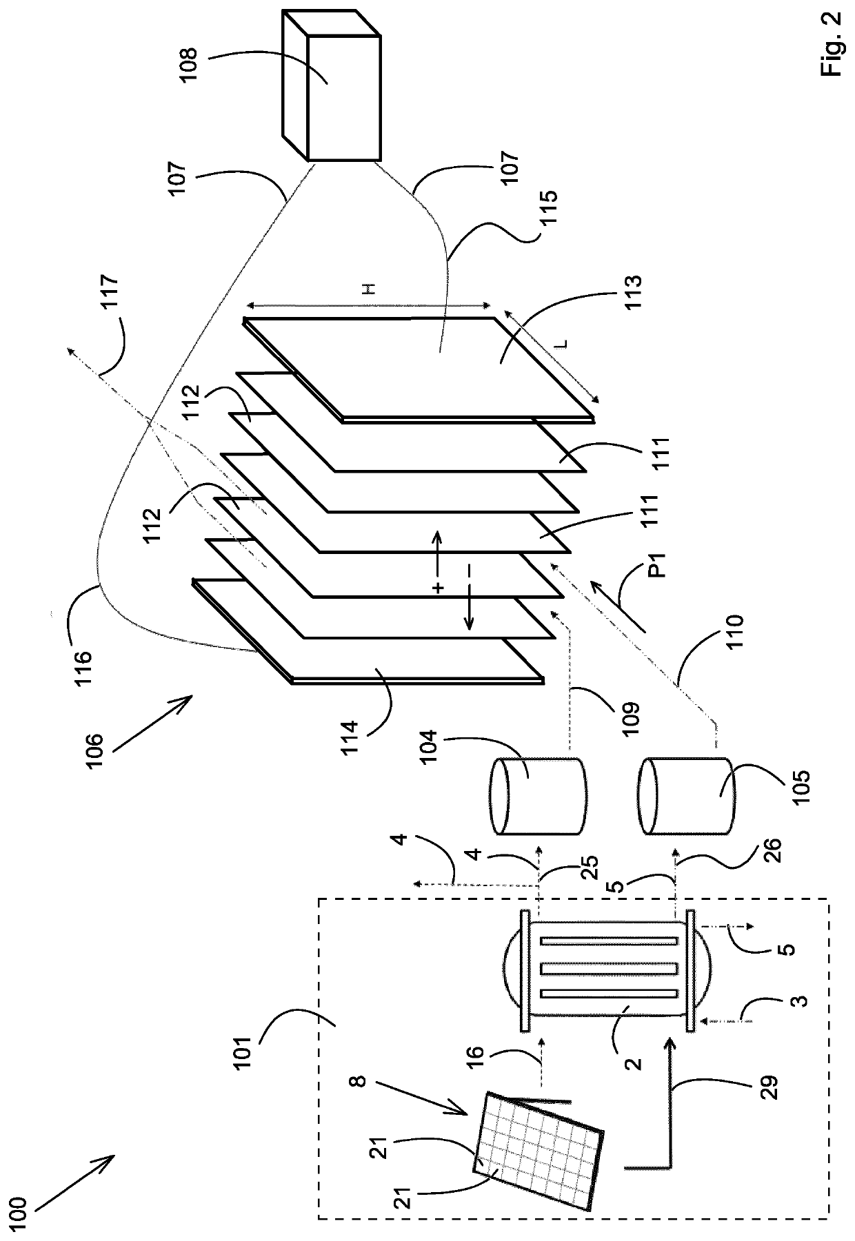 A method for storing energy and generating electric power and a device for storing solar energy and generating electric power