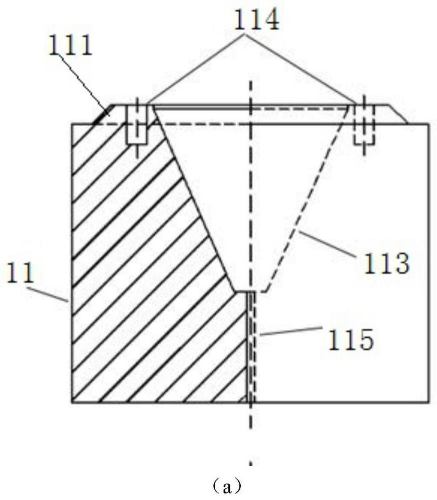 Forming device and preparation method of amorphous alloy near-net-shape casting