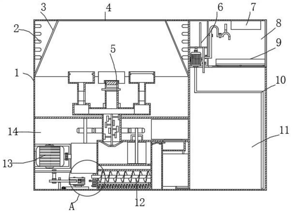 Nutrient solution blending device convenient to use and operate and used for clinical nutrition department