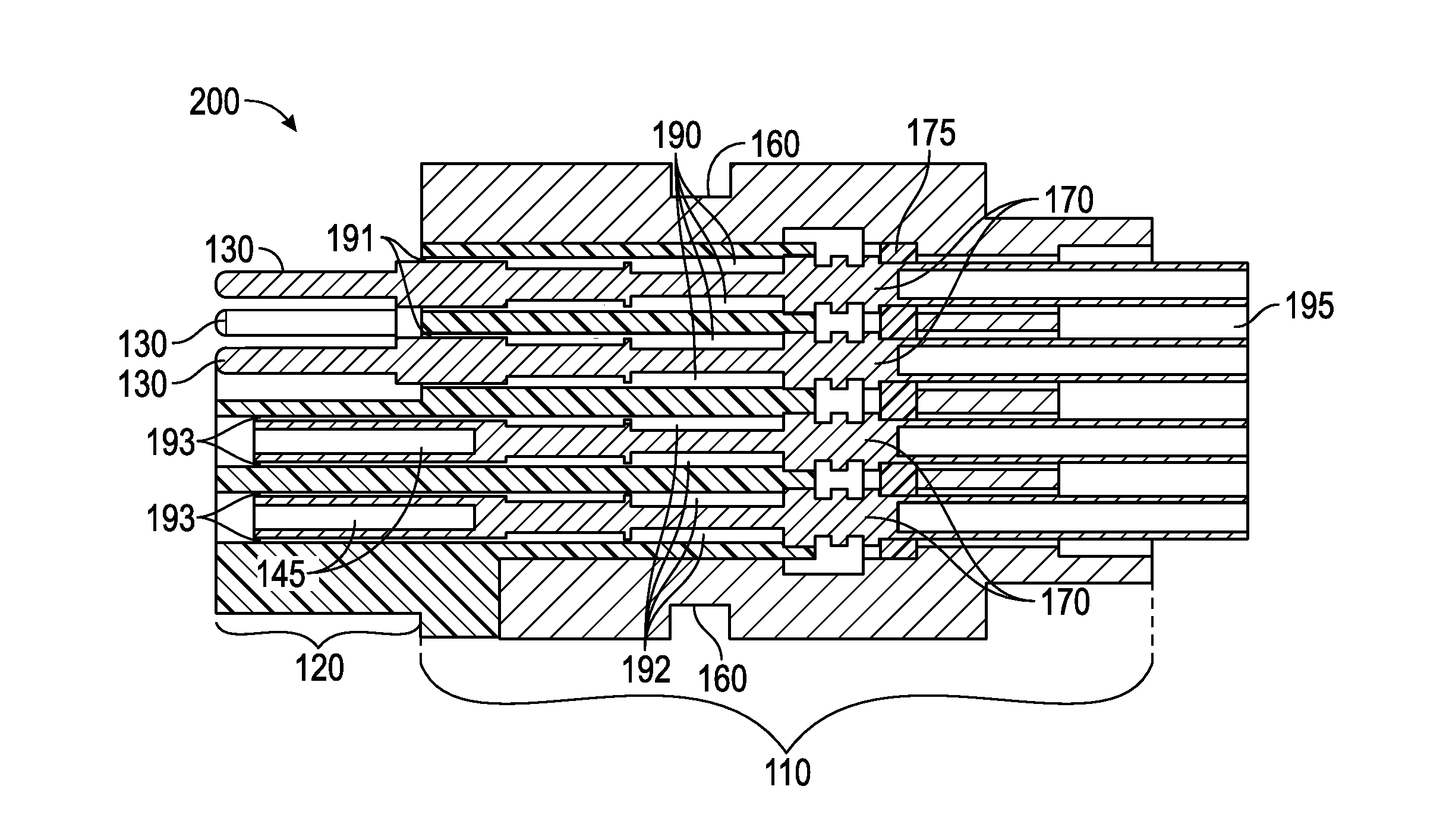 Shock and Vibration Resistant Bulkhead Connector with Pliable Contacts